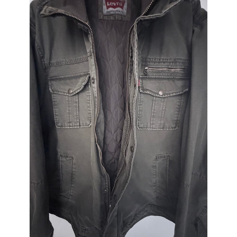 Levi's Olive Utility Jacket Mens XXL - Picture 6 of 8
